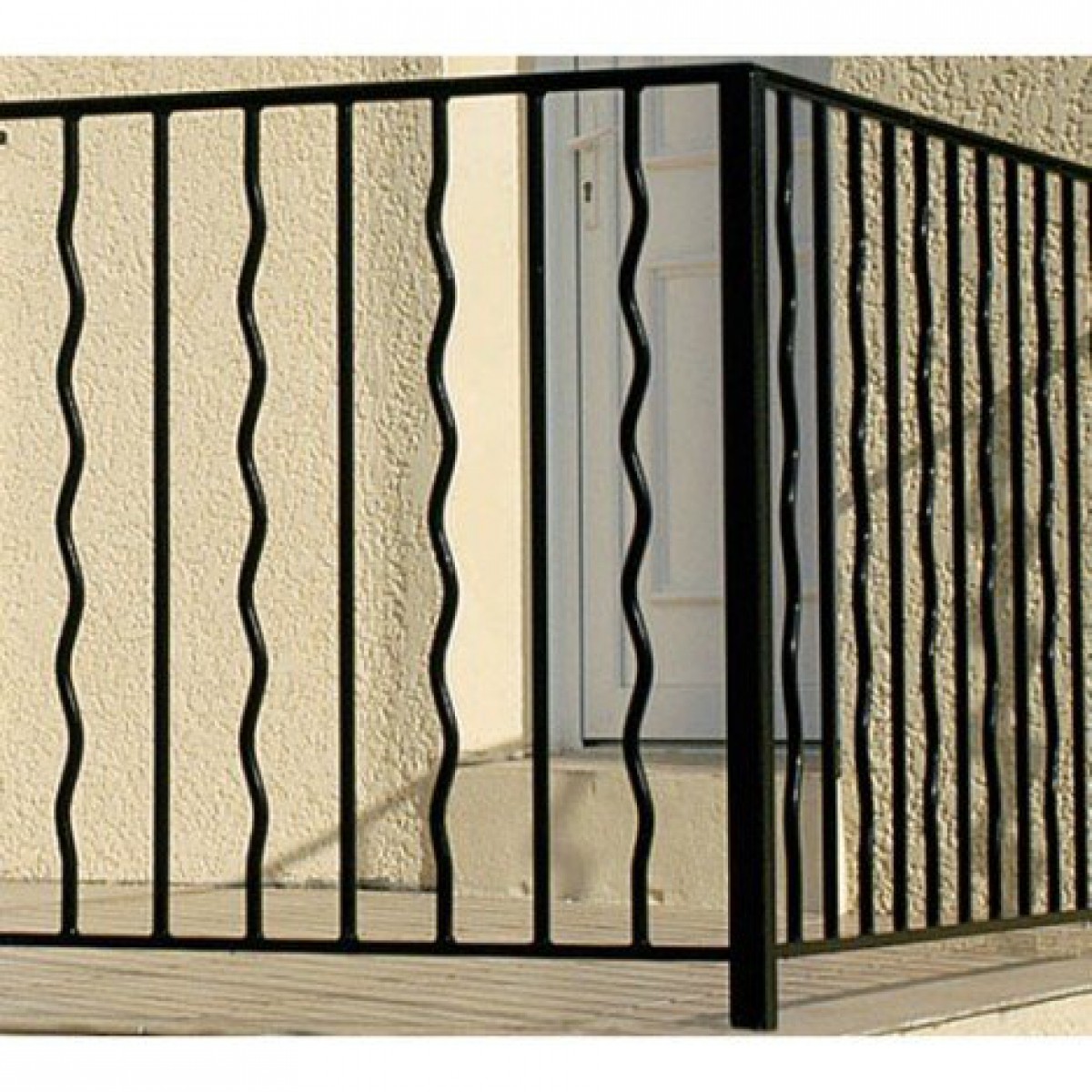 Garde-corps pour balcon en fer prépeint Mistral, haut. 97cm x larg. 146cm