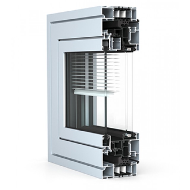 Fenêtre thermo-acoustique Wicline 115 AFS Wicona