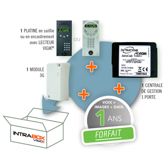 Intrabox visio + Platine visio Intratone