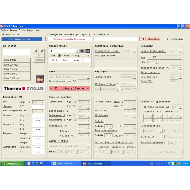 Logiciel de gestion PC-i Profile Thermozyklus