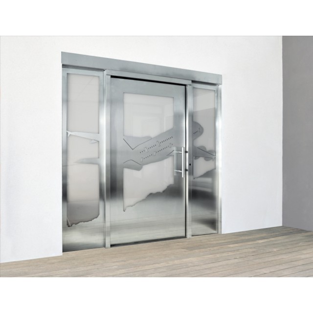 Porte d'entrée d'immeuble Gamme Décor Personnalisée Cibox