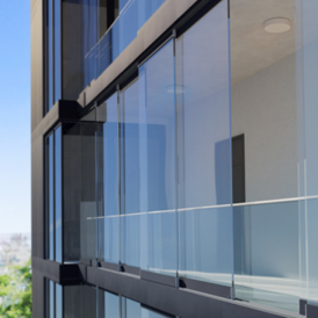 Le vitrage coulissant Proline S Mega pour balcon et façade