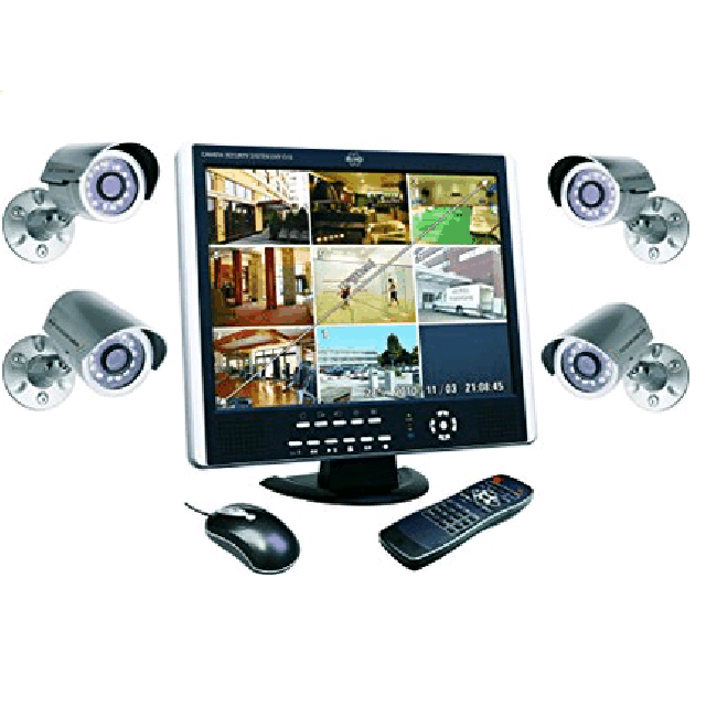 Elro DVR151S Kit écran 38 cm avec enregistreur numérique 1 To et 4 Cameras