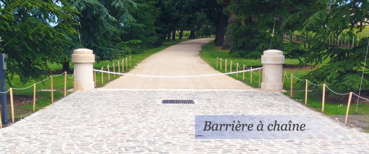 Barrière à chaîne Portis