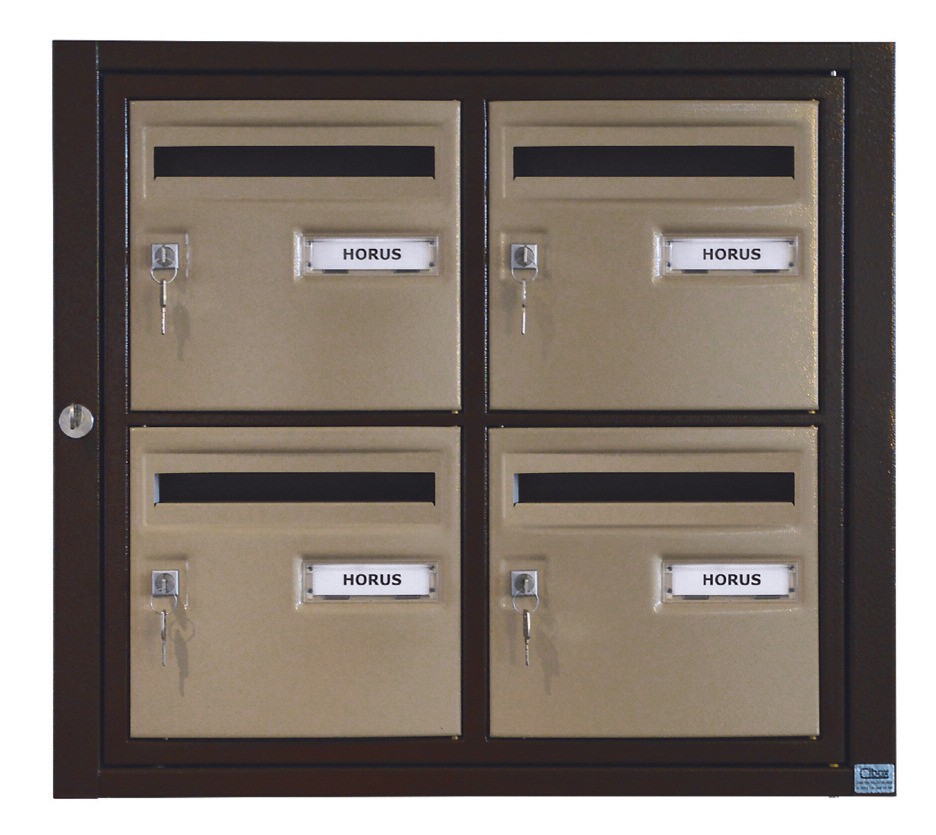 Boites aux lettres collectives intérieures modèles Hercule/Horus Cibox