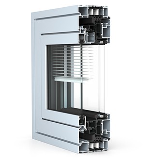 Fenêtre thermo-acoustique Wicline 115 AFS Wicona