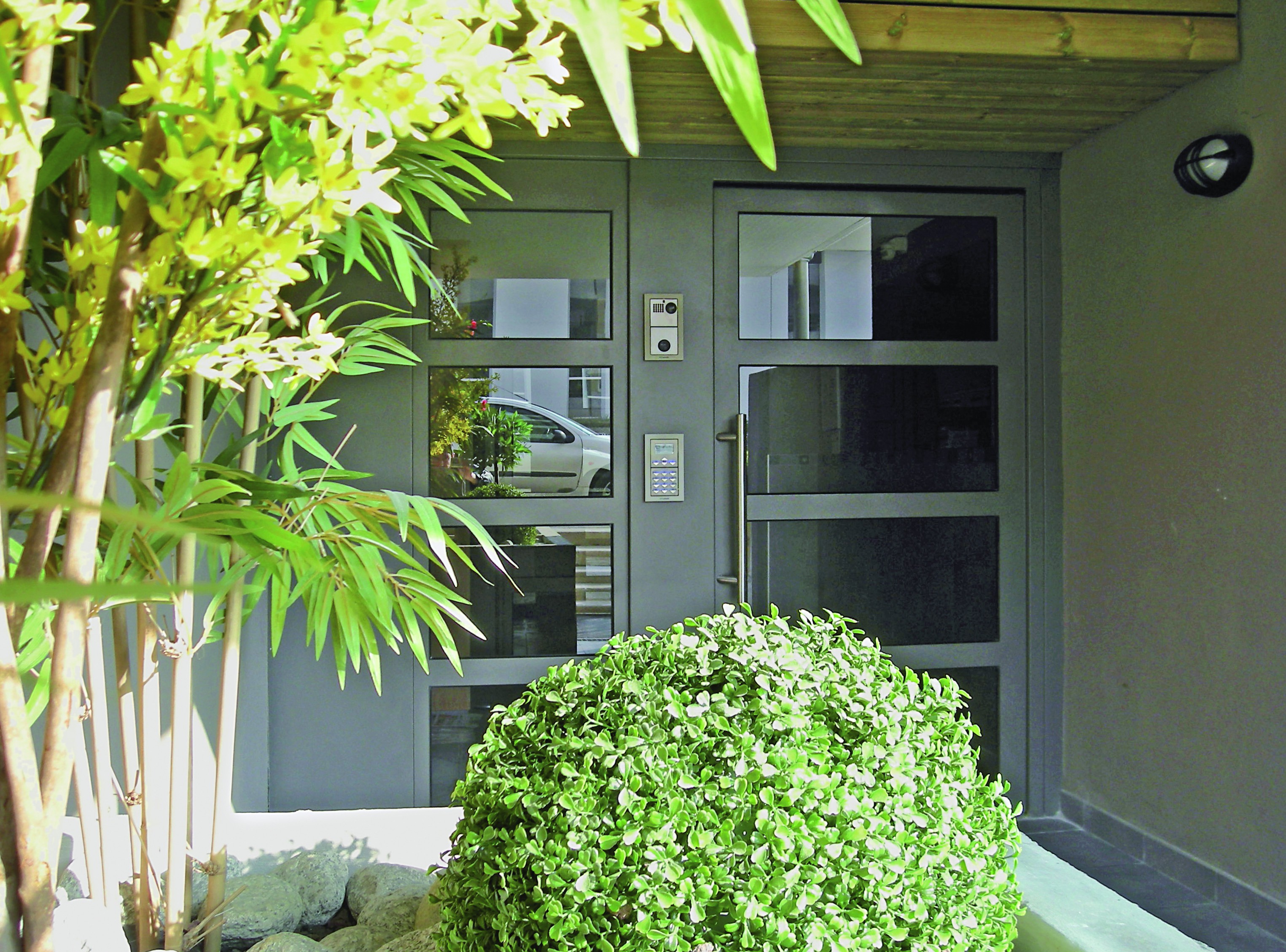 Porte d'entrée d'immeuble Gamme Résidence Clarté Cibox