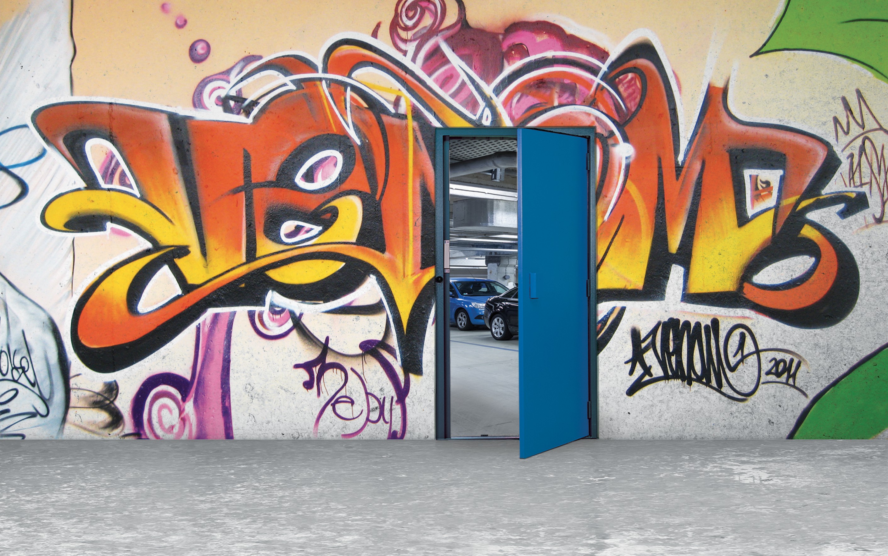 Porte de parking d’immeuble Cibox