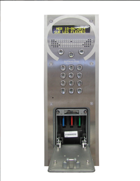 Interphone visio avec coffre à clé Intratone