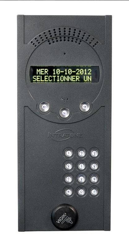 Interphone visio intracode Intratone