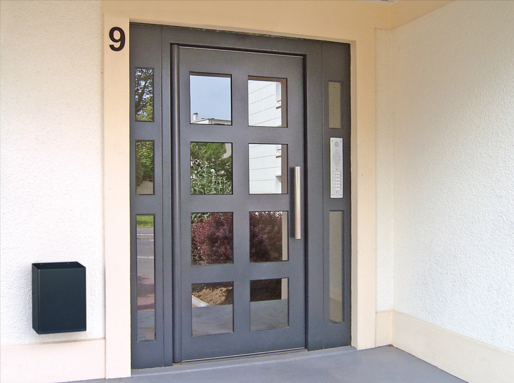 Porte d'entrée d'immeuble Gamme Sécurité Renforcée Clarté Cibox