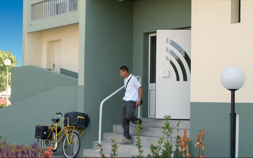 Porte d'entrée d'immeuble Gamme Décor Inter Cibox